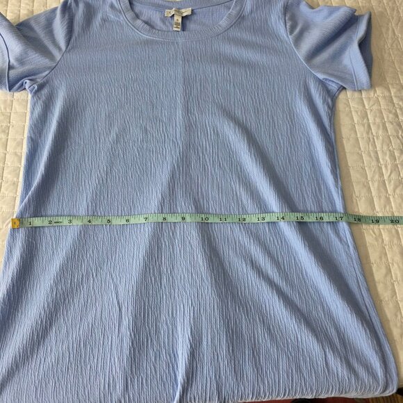 Jessica Simpson Womens Blue Textured Short Sleeve Dress Size S - Picture 6 of 8